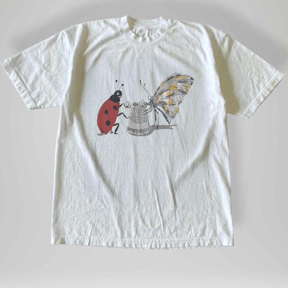 Style Ladybug Butterfly Tea Party Graphic